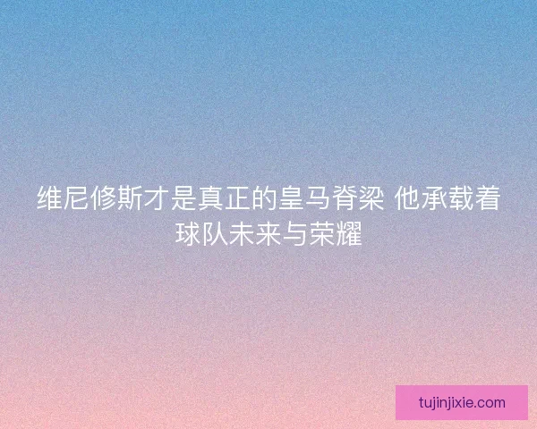 维尼修斯才是真正的皇马脊梁 他承载着球队未来与荣耀 维尼修斯才是真正的皇马脊梁 他承载着球队未来与荣耀